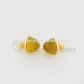 Vente en gros Vermeil Boucles d&#39;oreilles en or plaqué or Forme de bijoux en pierre naturelle de meilleure qualité en béton